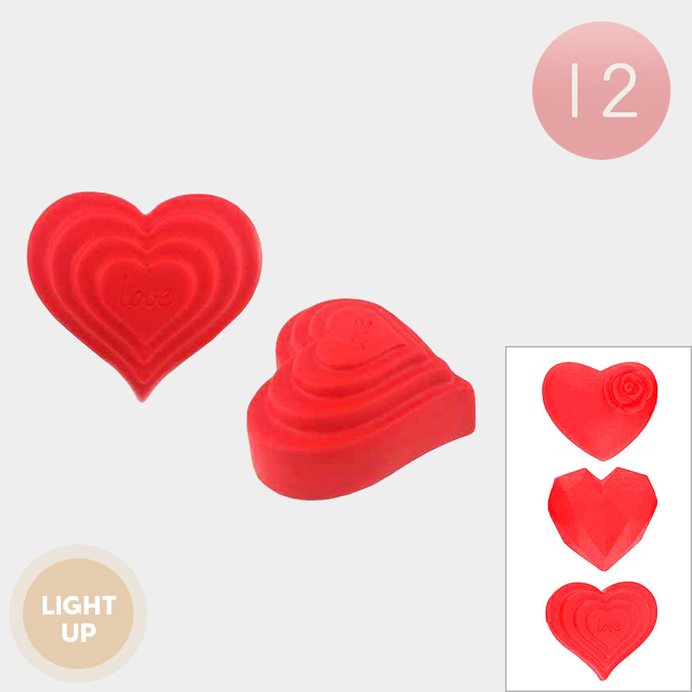 12PCS - Light Up Heart Decorative Lights from Madeline Love