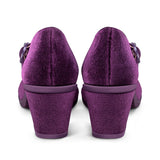 Chocolaticas® Mid Heels Plum Elixir Women's Mary Jane Pump From Hot Chocolate Design