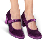 Chocolaticas® Mid Heels Plum Elixir Women's Mary Jane Pump From Hot Chocolate Design