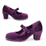 Chocolaticas® Mid Heels Plum Elixir Women's Mary Jane Pump From Hot Chocolate Design