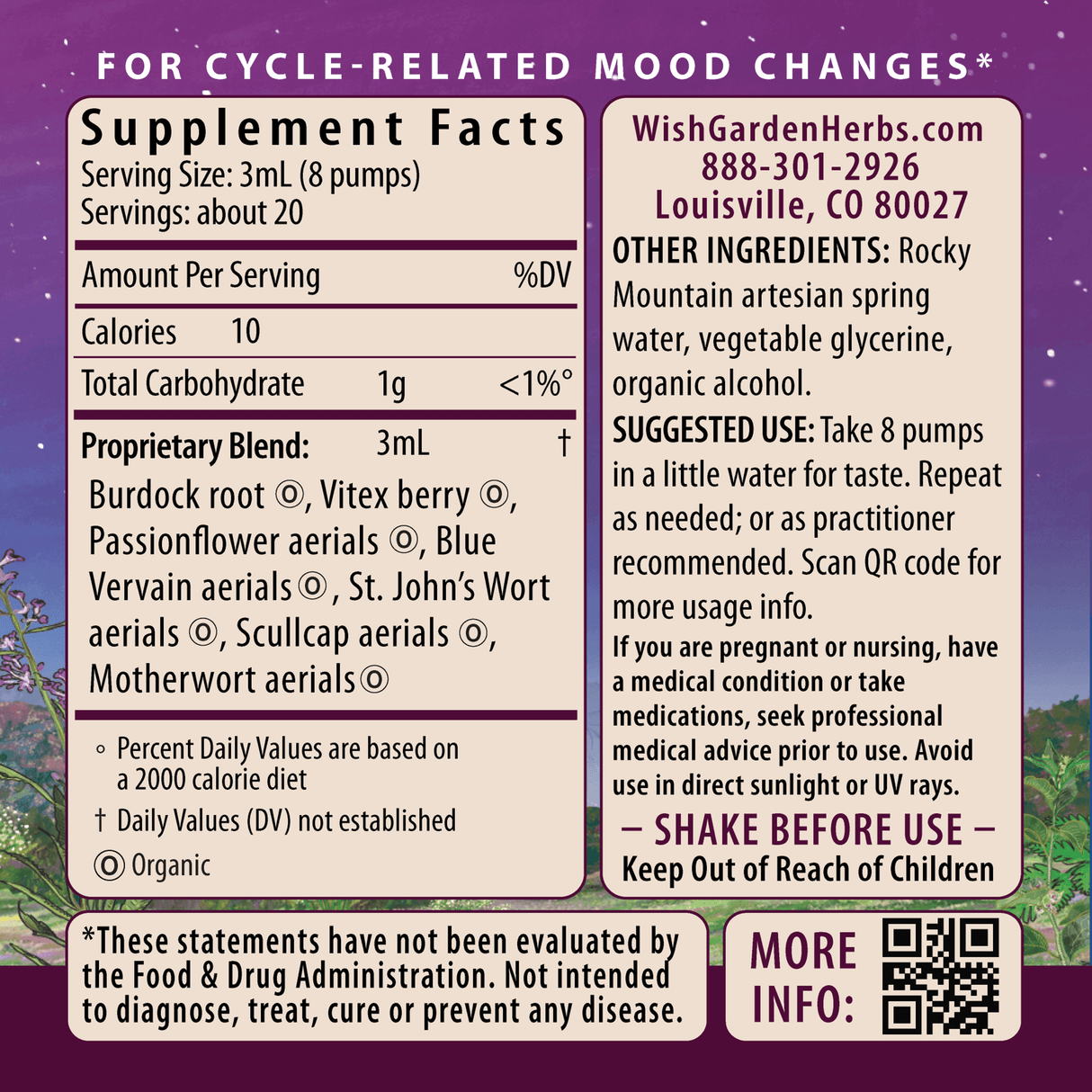 P.M.S. Emotional Mood Support from WishGarden Herbs