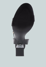 Poloma Clear Block Heel Party Sandals from London Rag International