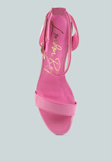 Poloma Clear Block Heel Party Sandals from London Rag International