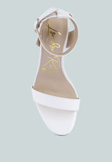 Poloma Clear Block Heel Party Sandals from London Rag International