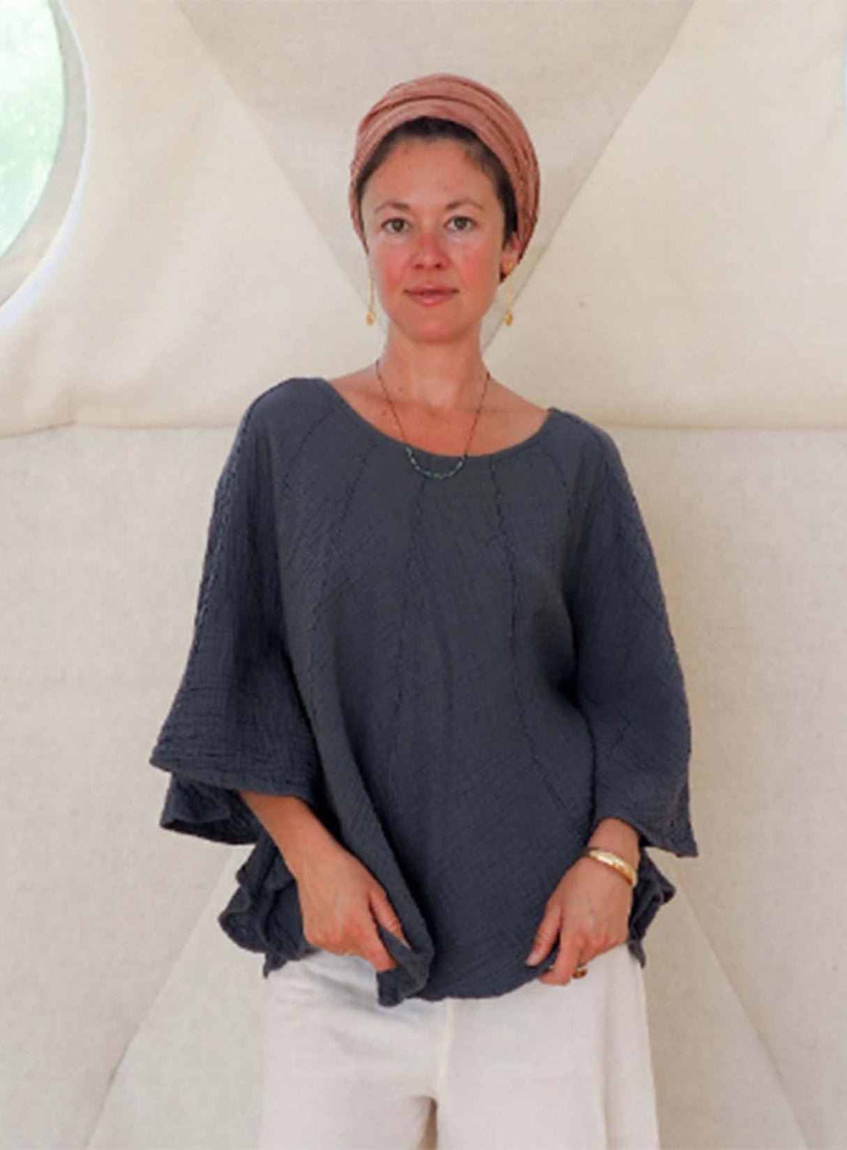 Poncho Top From Cotton Flower Clothing