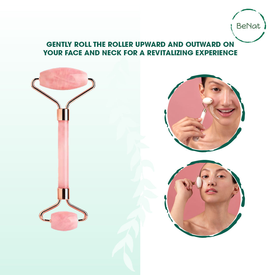 Rose Quartz Face Roller from BeNat