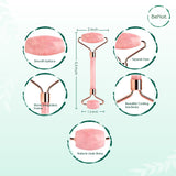 Rose Quartz Face Roller from BeNat