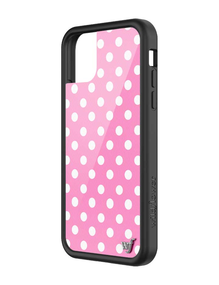 Pink Polka Dots iPhone Case from Wildflower Cases