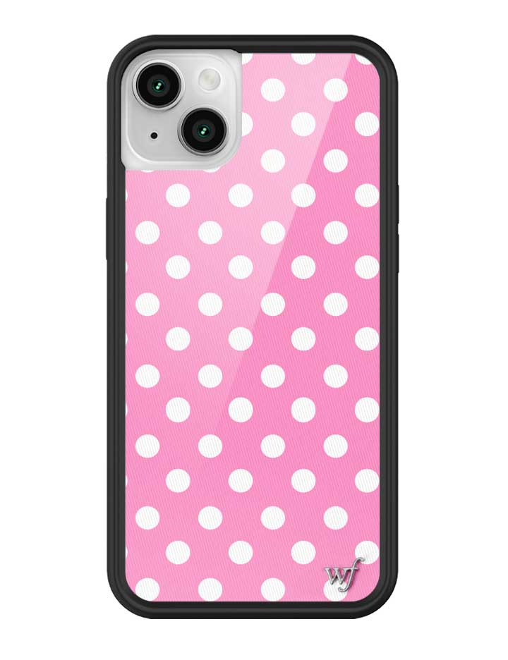 Pink Polka Dots iPhone Case from Wildflower Cases