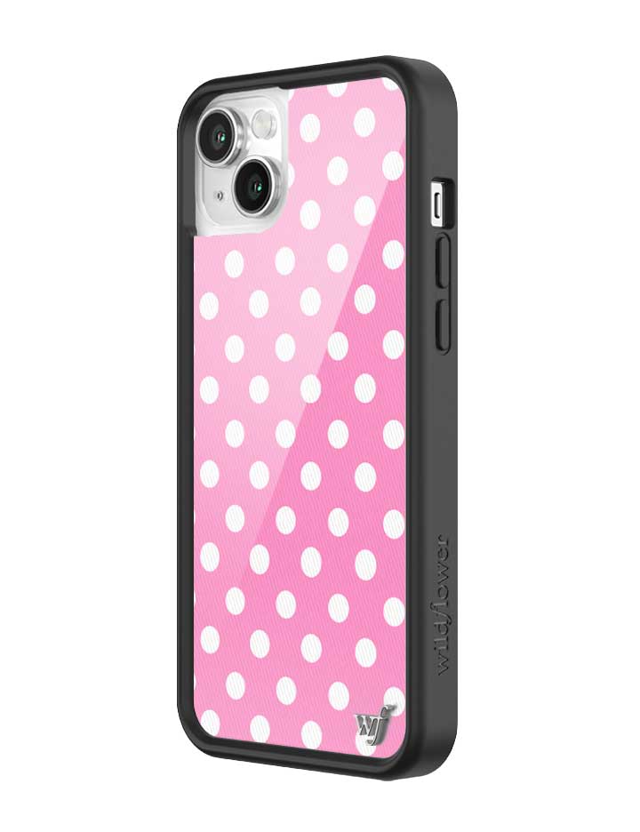 Pink Polka Dots iPhone Case from Wildflower Cases