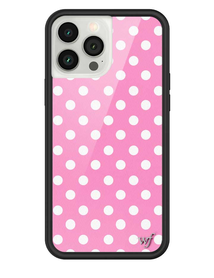 Pink Polka Dots iPhone Case from Wildflower Cases