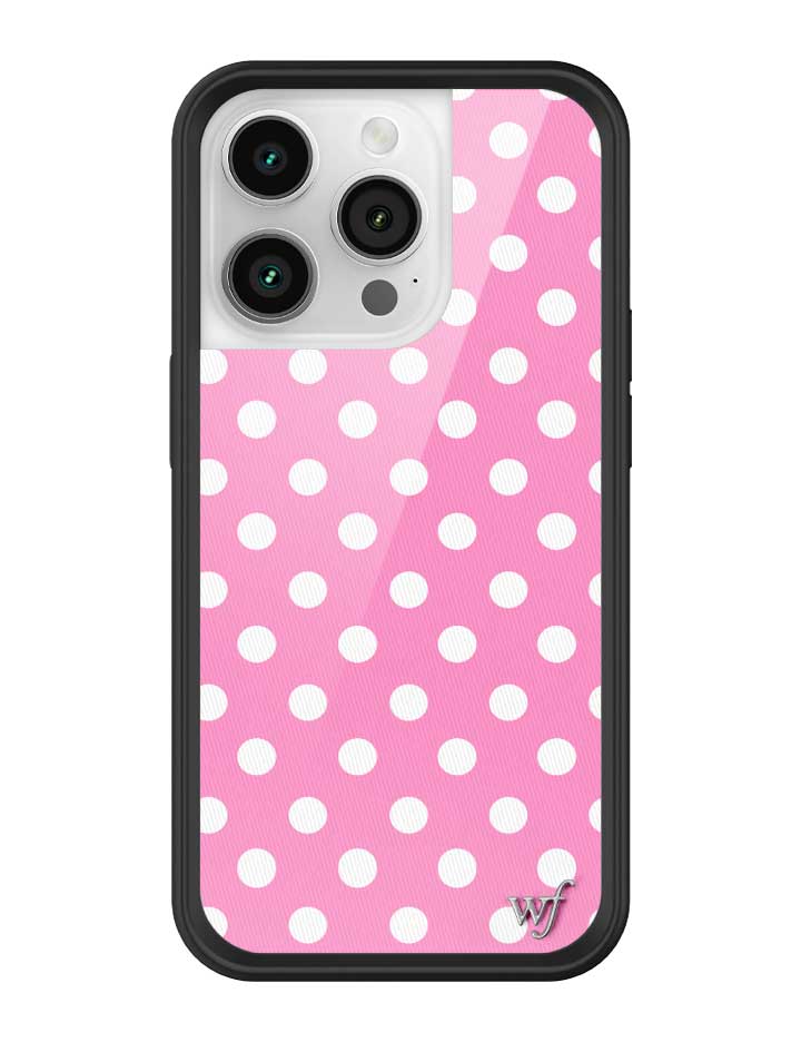 Pink Polka Dots iPhone Case from Wildflower Cases