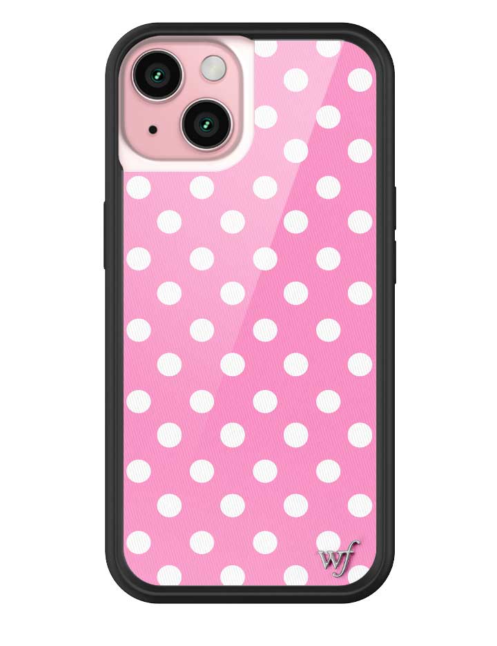 Pink Polka Dots iPhone Case from Wildflower Cases