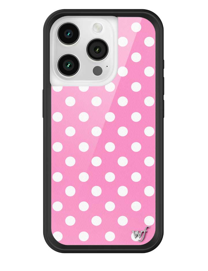 Pink Polka Dots iPhone Case from Wildflower Cases