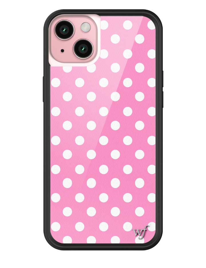 Pink Polka Dots iPhone Case from Wildflower Cases