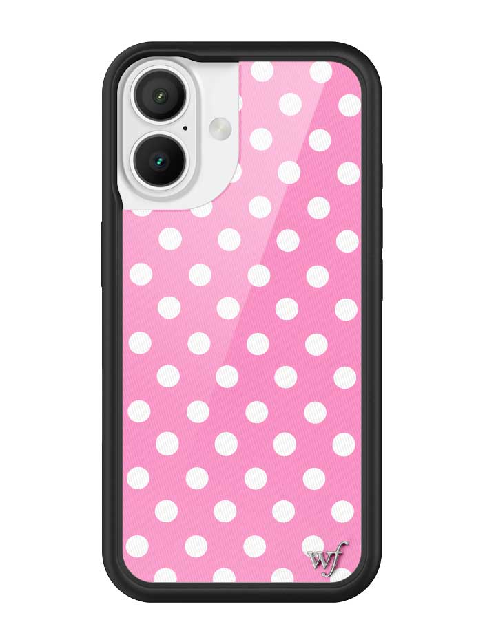 Pink Polka Dots iPhone Case from Wildflower Cases