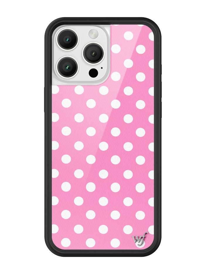 Pink Polka Dots iPhone Case from Wildflower Cases