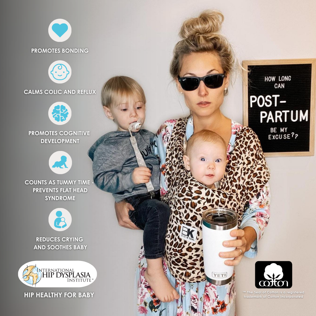 Baby K'tan Print Baby Carrier | Leopard Love from Baby K'tan