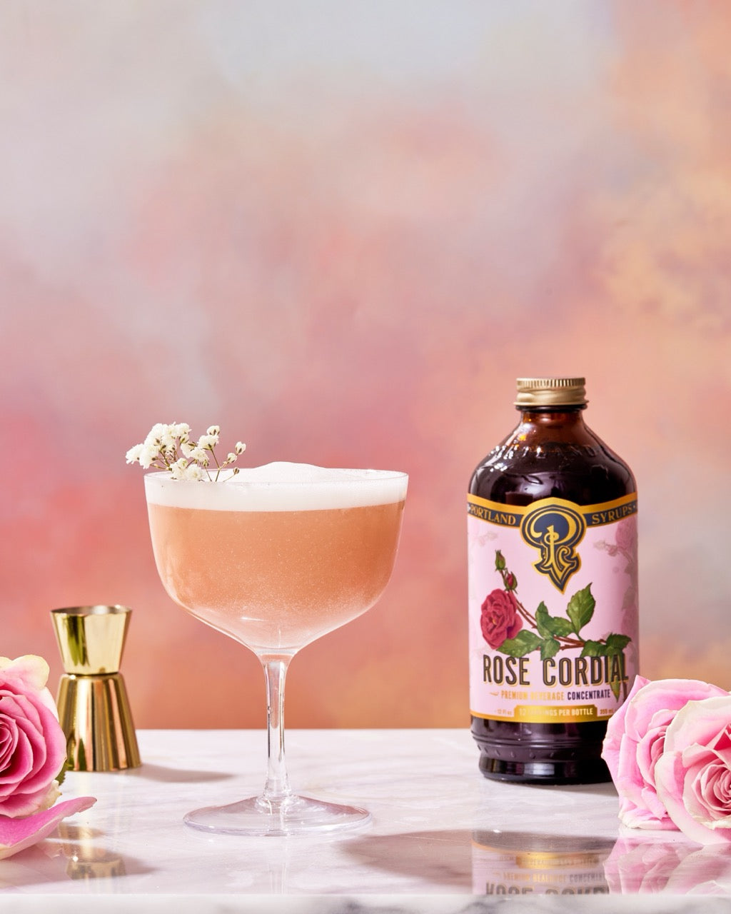 Rose Cordial Syrup from Portland Syrups