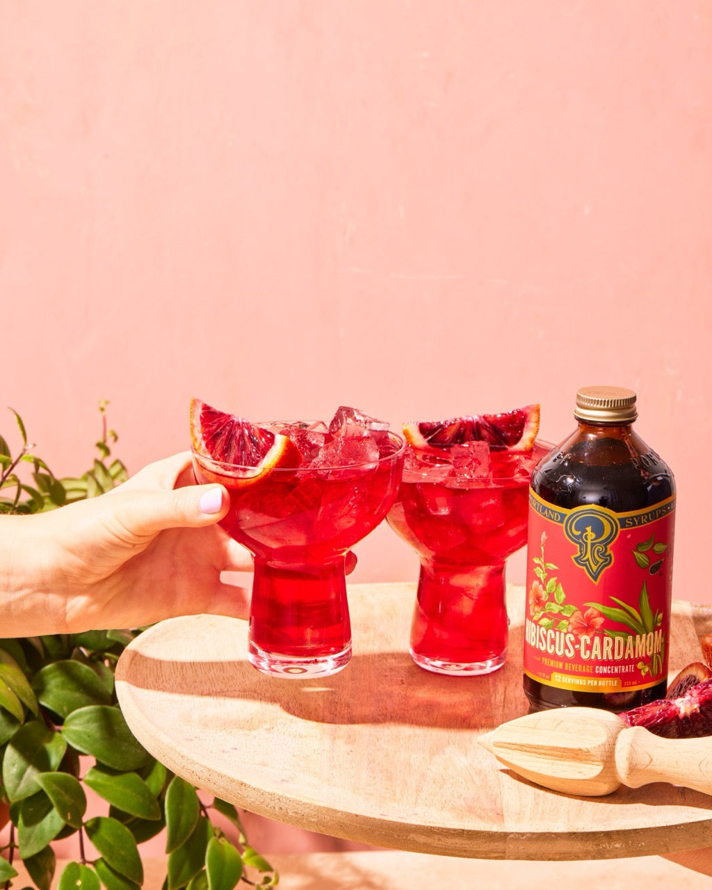 Hibiscus Cardamom Syrup from Portland Syrups