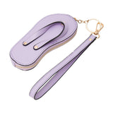 Faux Leather Flip-flop Mini Wristlet Bag Charm Coin Purse  from Madeline Love