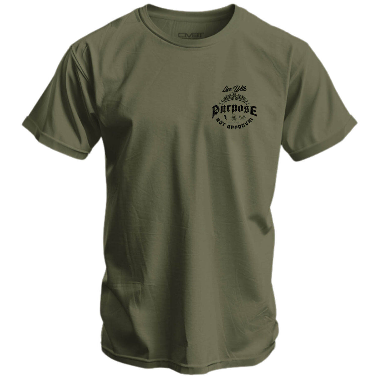 Live With Purpose. Not Approval Men's T-Shirt from Combat Iron Apparel
