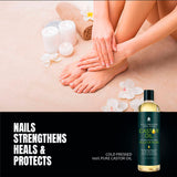 100% Pure Cold Pressed Castor Oil 16 Oz from Pursonic