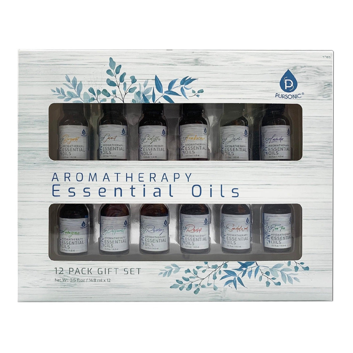 12 Pack of Aromatherapy Essential Oils from Pursonic