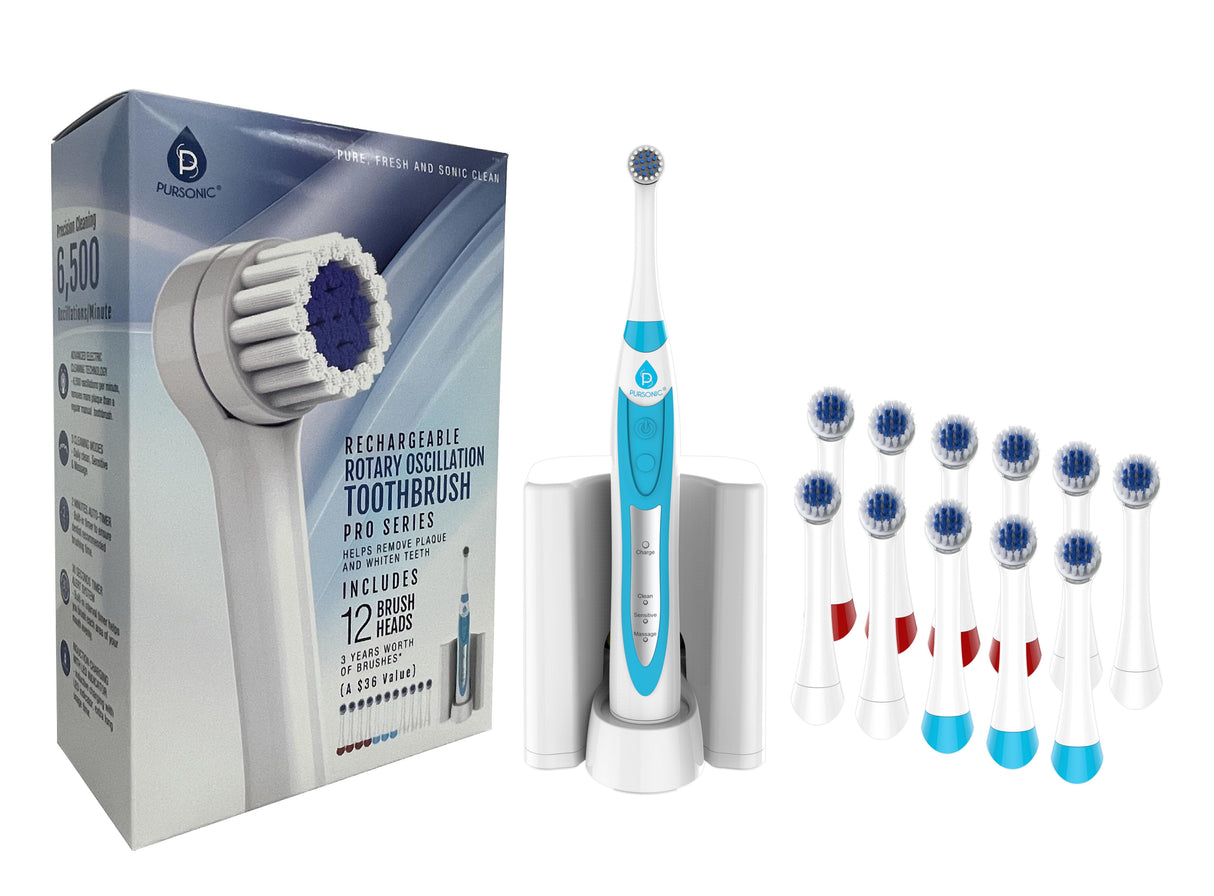 Rechargeable Electric Rotary Oscillation Toothbrush Pro Series from Pursonic
