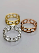 Chain Link Band Ring from Ash & Rose