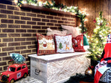 Tache Mr. & Mrs. Snowman Couple Woven Tapestry Throw Pillow Cover (10323CC) from Tache Home Fashion