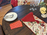 DaDa Bedding Sweet Heart Love Notes Pink Floral Woven Tapestry Dining Table Runner (18273) from DaDalogy Bedding Collection