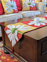 Tache Loves Me Not Daisy Tapestry Table Runner (9046)