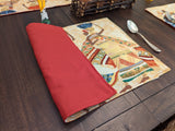 DaDa Bedding Set of 4-Pieces Dancing Women African Kwanzaa Tapestry Dining Table Placemats 13” x 19” (18117) from DaDalogy Bedding Collection