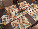 DaDa Bedding Dancing Women African Dreams Elegant Woven Tapestry Dining Table Runner (18117) from DaDalogy Bedding Collection