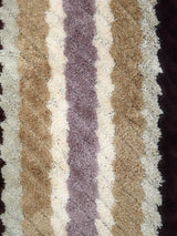 Tache 20x32 Inch Striped Brown and Beige Bathroom Rugs (TARBS2032) from Tache Home Fashion