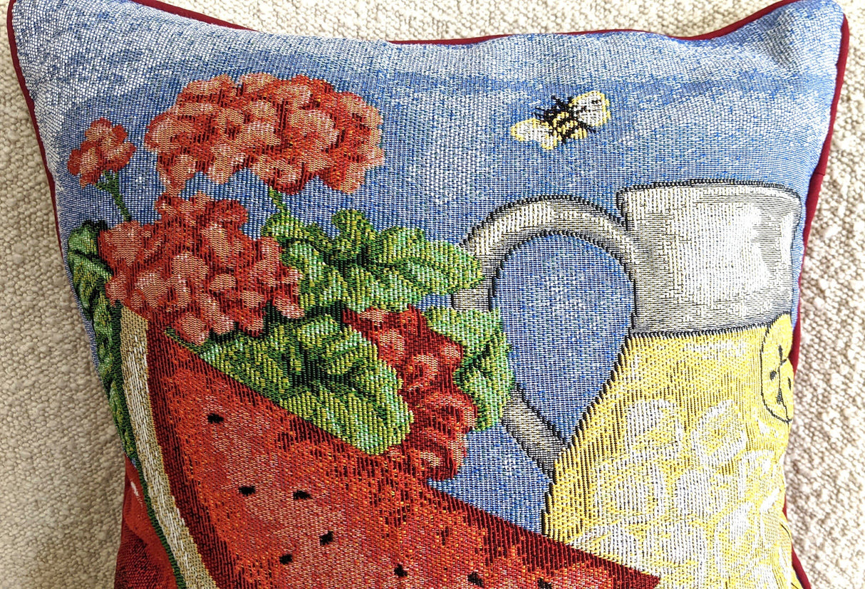 Tache Fruity Drinks Watermelon Lemonade Woven Tapestry Accent Throw Pillow Cover (13082CC) from Tache Home Fashion