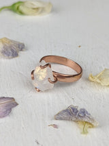 Raw Moonstone Prong Ring from Ash & Rose