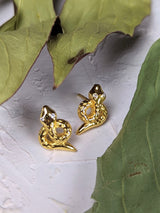Tiny Snake Stud Earrings from Ash & Rose