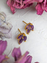 Tri Leaf Stud Earrings from Ash & Rose