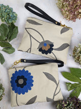 Blue Poppy Wristlet Purse from Ash & Rose