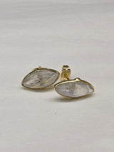 Mila Leaf Earrings - Gold from Ash & Rose