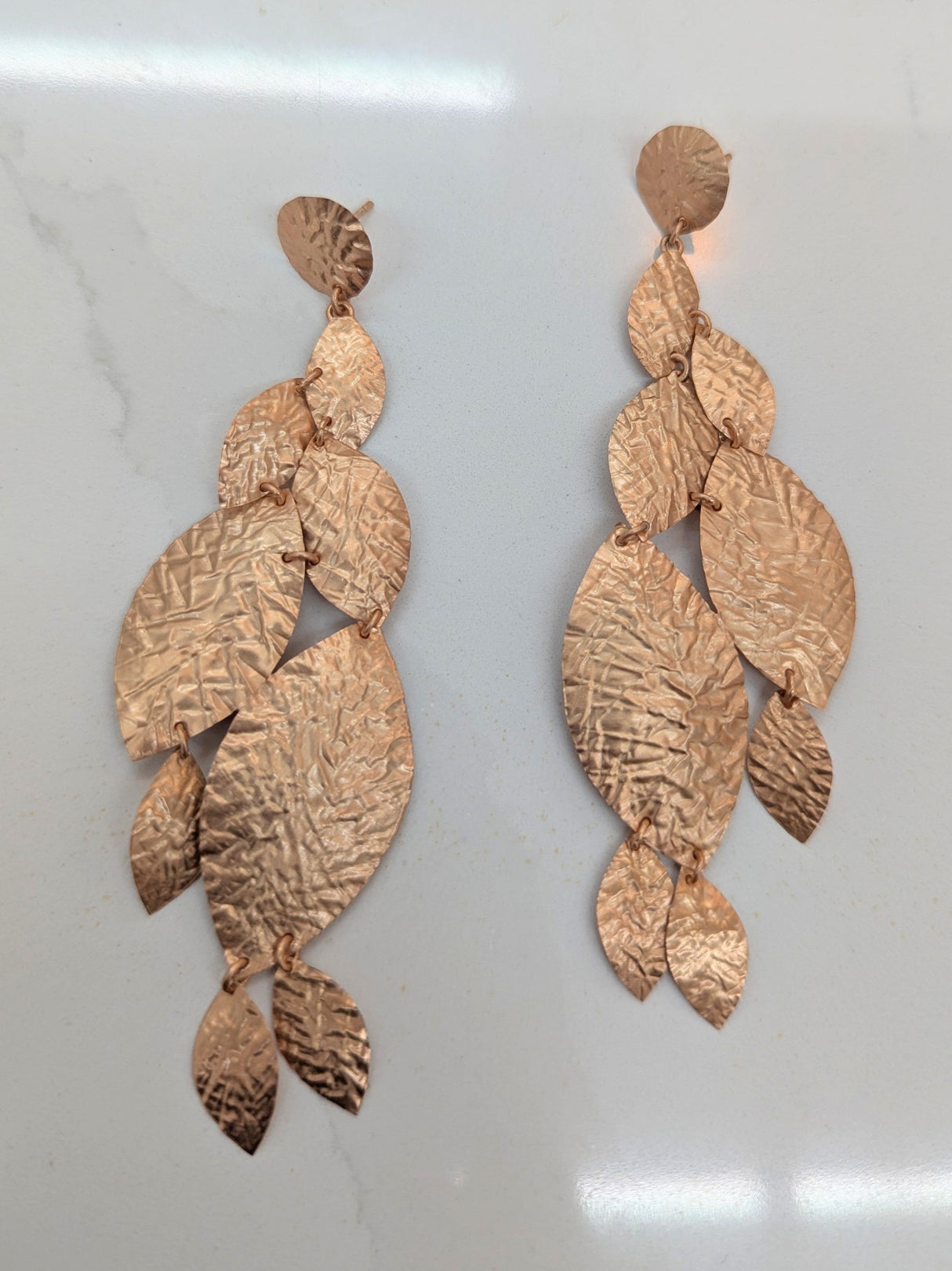 Cascading Leaf Statement Earrings from Ash & Rose