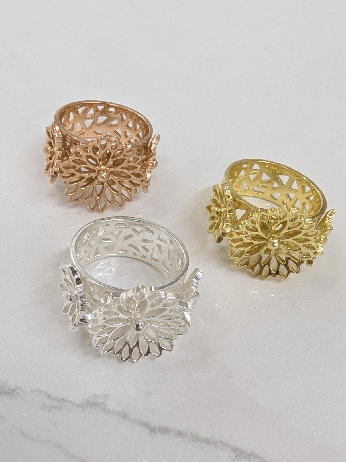 Big Bouquet Filigree Ring from Ash & Rose