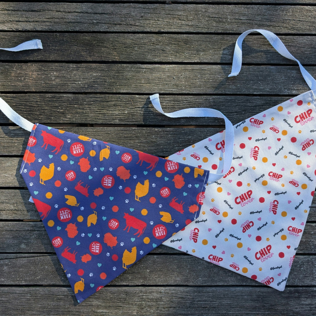 Tie-on Dog Bandana | Adjustable String-tie Bandana for Dogs and Cats from Farm To Pet