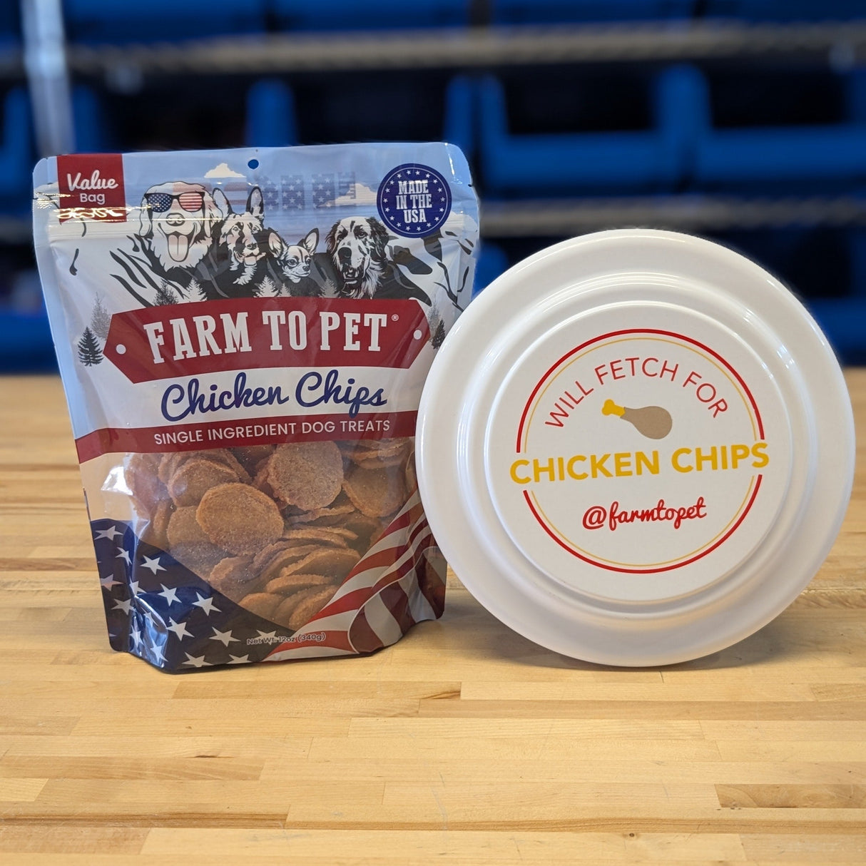 Americana Chicken Chips for Dogs | Celebrate with USA-made Dog Treats from Farm To Pet