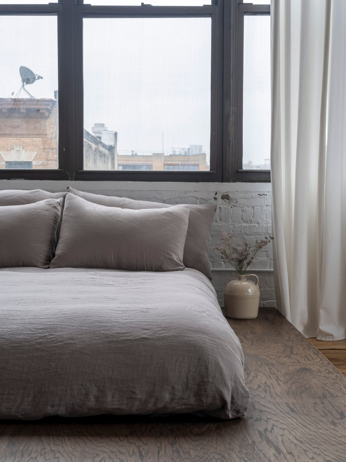 Washed Linen Sheet Set from French Presse Linens