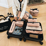 Cotton Packing Cubes, 3-pack Pink/Blush From Bag-all