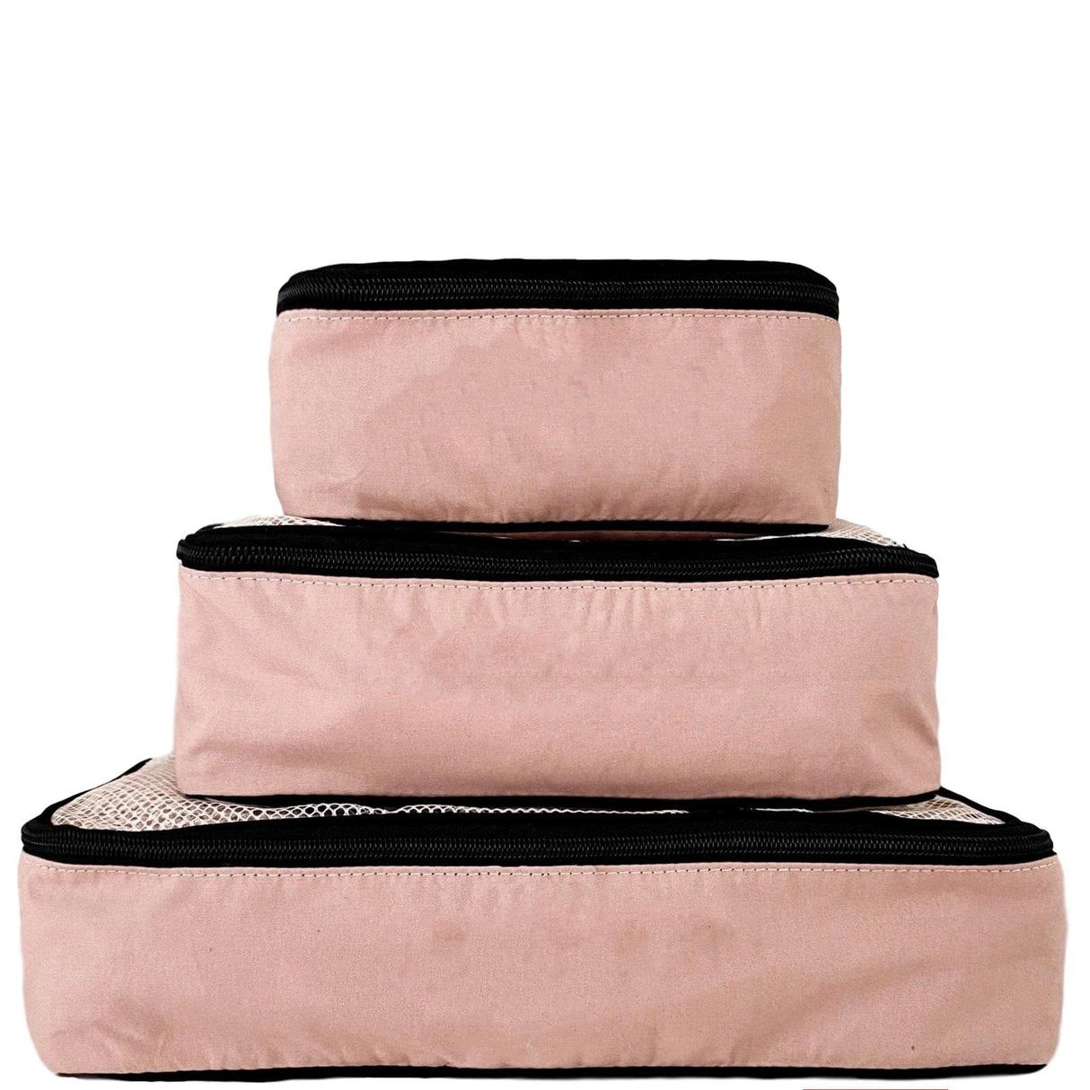Cotton Packing Cubes, 3-pack Pink/Blush From Bag-all