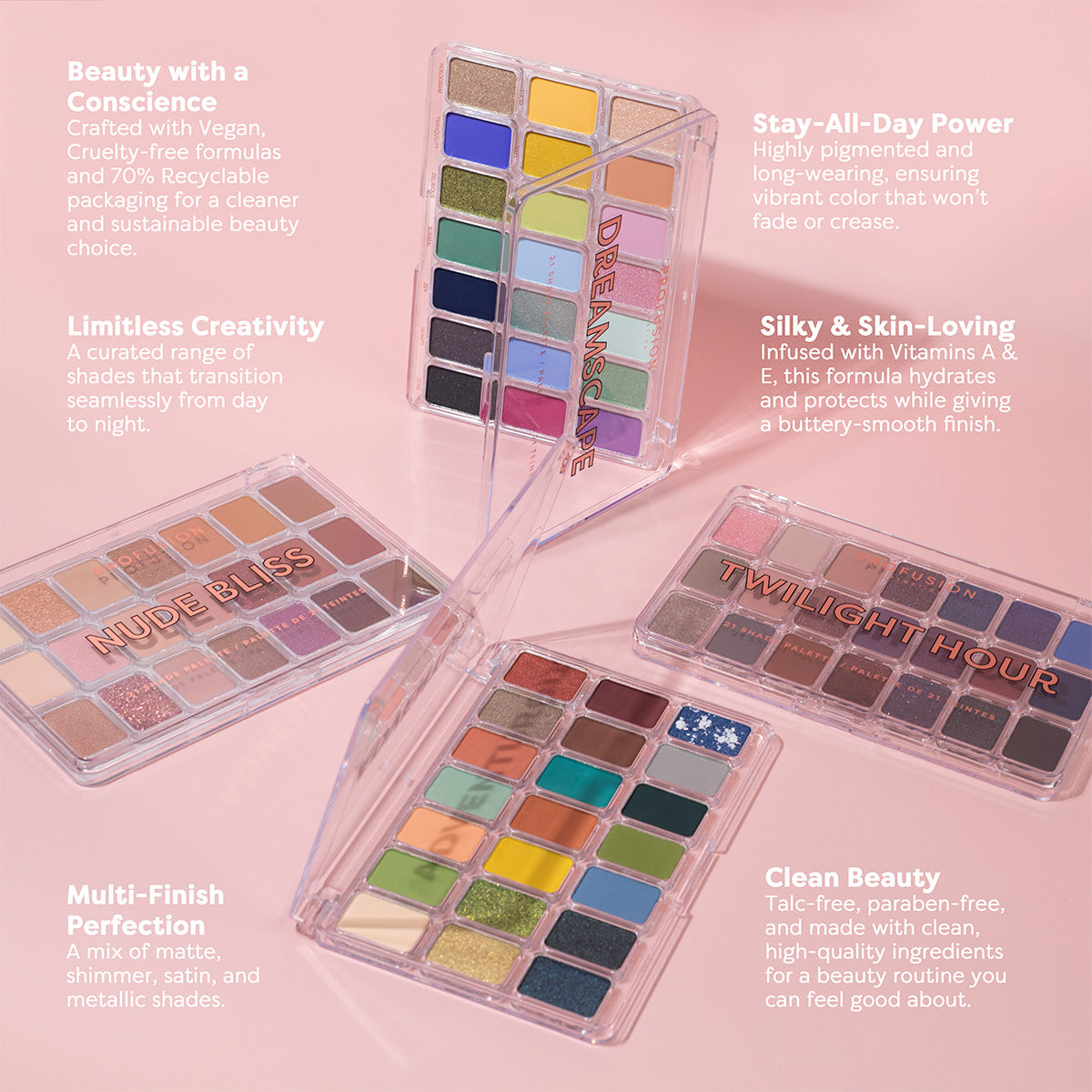 Artistry 21 Shade Palette - Dreamscape from Profusion Cosmetics